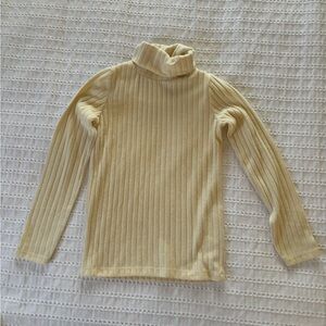 Zara Ribbed Sweater in Cream Size 7